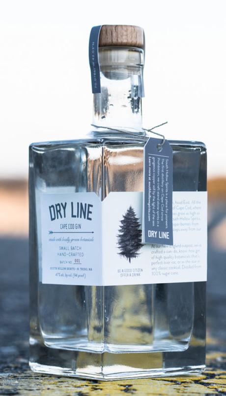 Dry Line Cape Cod Gin Bottle Design