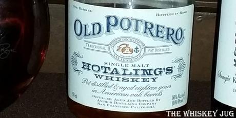 Old Potrero 18 Year Old Single Malt Hotaling's Whiskey Label