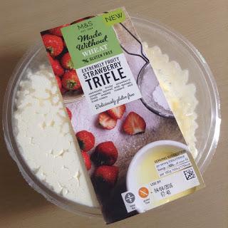 marks and spencer made without wheat strawberry trifle