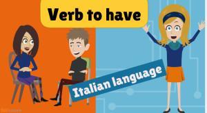 Verbo avere. verb to be in Italian language