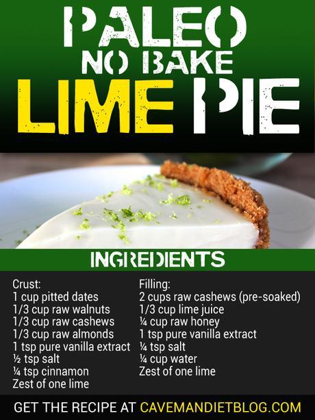 Paleo Dessert Recipes Key Lime Pie ingredient Image