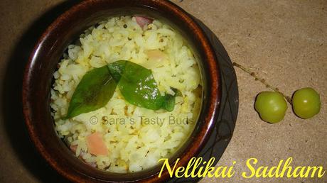Nellikai Sadham / Indian Gooseberry Rice / Amla Rice – Lunchbox special #RecipeRedux