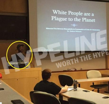 Towson U. 'white people are a plague'