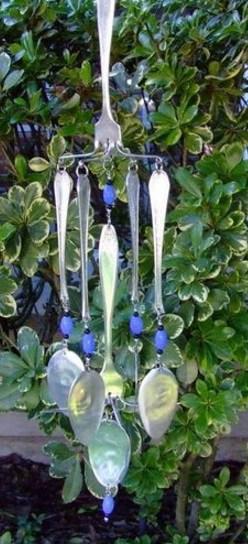 Cutlery Transformed Into a Wind Chime