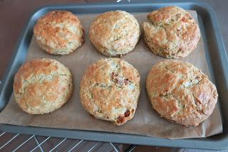 Cheese, Sundried Tomato & Pesto Scones