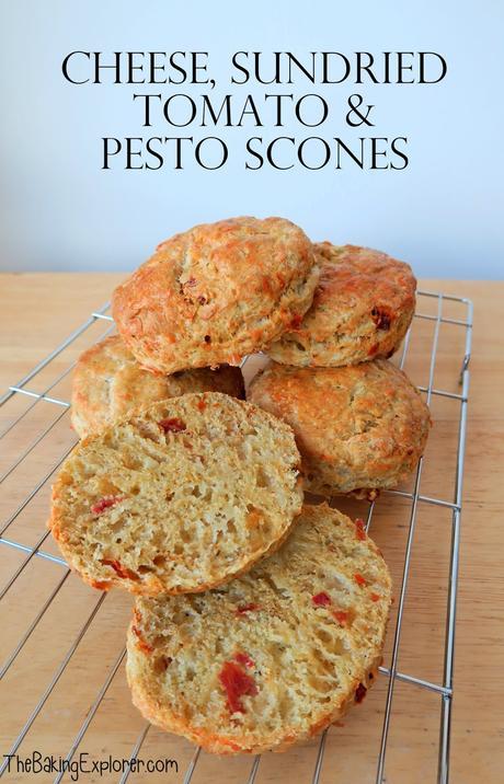 Cheese, Sundried Tomato & Pesto Scones