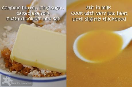 Liu Sha Salted Egg Yolk Hokkaido Chiffon Cupcakes with real Flowy Custard Cream 流沙北海道牛奶蛋糕