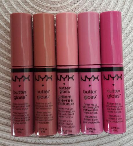 My NYX Butter Gloss collection