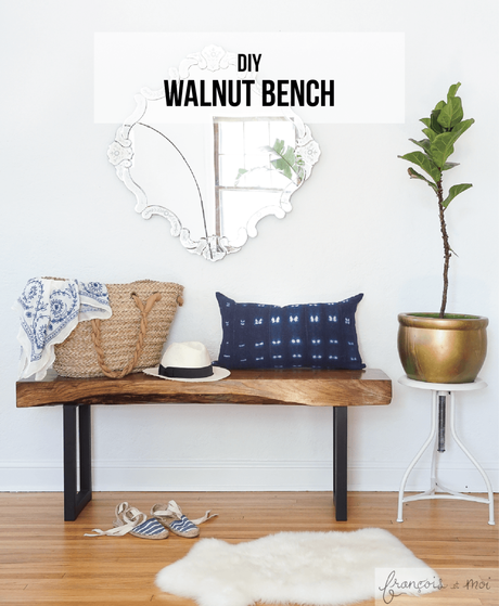 How to Make a Live Edge Walnut Bench