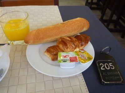 Staying at Hotel Baraka in Downtown Dakar, Senegal Breakfast at Hotel Baraka