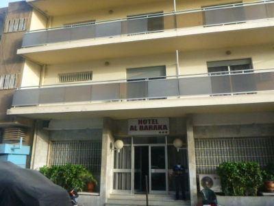 Staying at Hotel Baraka in Downtown Dakar, Senegal The exterior of Hotel Baraka