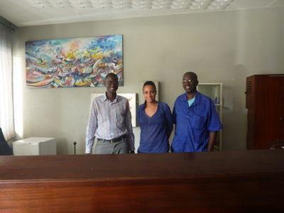 Staying at Hotel Baraka in Downtown Dakar, Senegal Smiling staff at Hotel Baraka