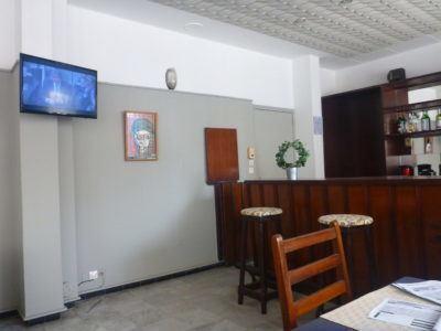 Staying at Hotel Baraka in Downtown Dakar, Senegal Downstairs bar at Hotel Baraka