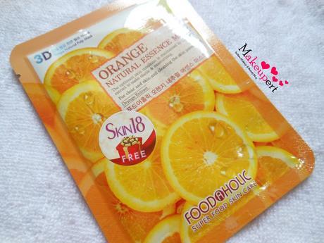 Foodaholic 3D Orange Natural Essence Mask Review