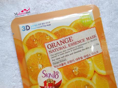 Foodaholic 3D Orange Natural Essence Mask Review