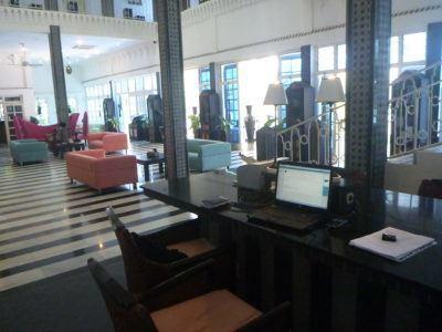 My Five Star Paradise: Living It Up at the Coco Ocean Resort and Spa, The Gambia Laptop for guests use!