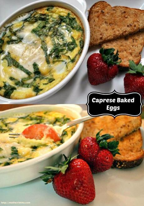 5 Ingredient Mexican Baked Eggs with Red Pepper and Queso Fresco