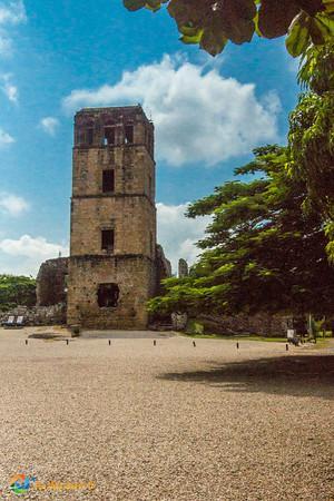 Remains of the courtyard in front of the Cathedral, Panama Viejo