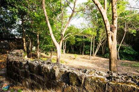 Panama Viejo: Attacked and Sacked Old city wall on the edge of Panama Viejo