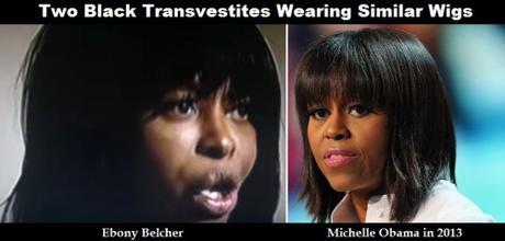Tranny thrown out of D.C. store looks like Michelle Obama!