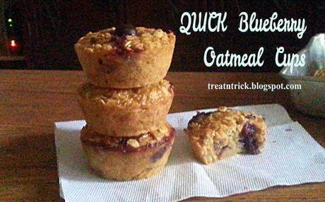 Quick Blueberry Oatmeal Cups Recipe @ treatntrick.blogspot.com