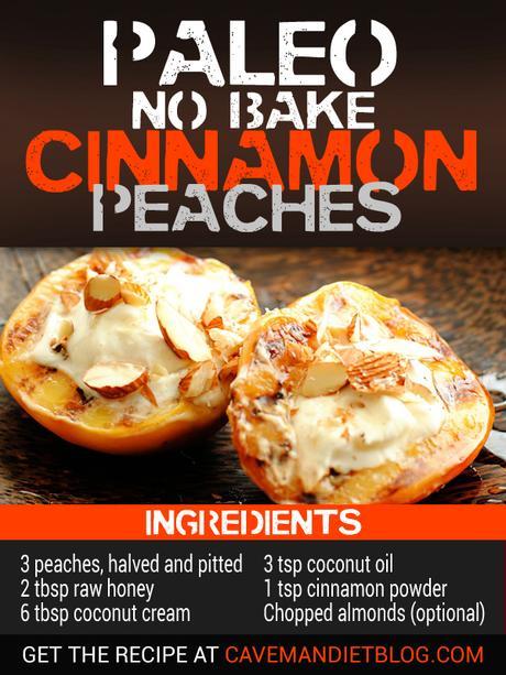 paleo dessert recipes cinnamon peaches ingredient image