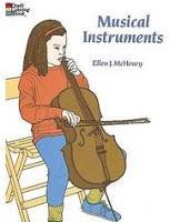 Image: Musical Instruments Coloring Book (Dover Design Coloring Books), by Ellen J. McHenry. Publisher: Dover Publications; Clr Csm edition (October 19, 1995)