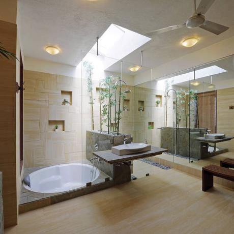 Lonavla Bungalow : Asian style bathroom by JAYESH SHAH ARCHITECTS