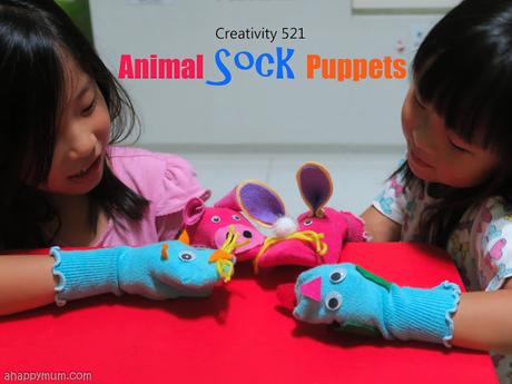 Creativity 521 #92 - Animal sock puppets