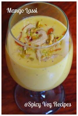 Lassi, Mango Lassi,beverages and drinks, Miscellaneous, North Indian, punjabi, Regional Indian Cuisine, Vrat Recipes,step by step