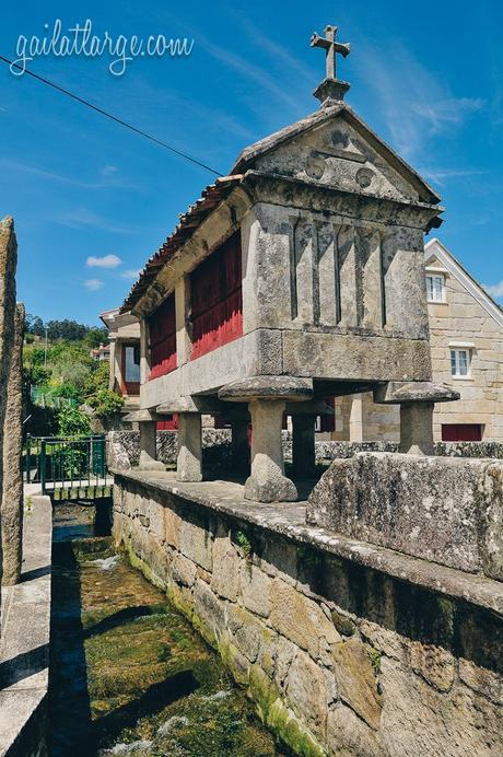 hórreos (granaries) in Combarro, Galicia, Spain