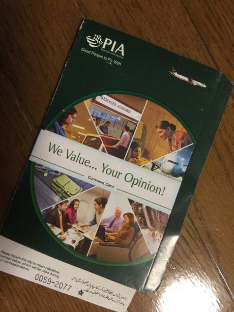 Great People to fly with ~ Pakistan International Airlines 搭乗記