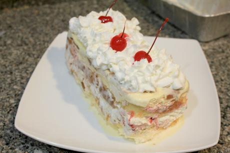 Banana Split Ice Cream Cake