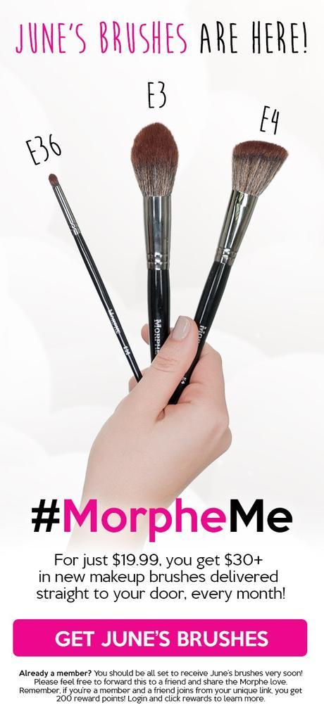 Get June's Brushes now when you join #MorpheMe!