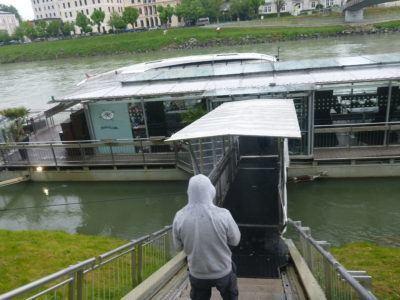 Backpacking in Austria: Taking Full Advantage of the Salzburg Card #visitsalzburg Boat cruise on the Salzach