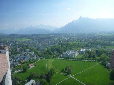 Backpacking in Austria: Taking Full Advantage of the Salzburg Card #visitsalzburg View from the top of Hohensalzburg Fortress,, Salzburg #visitsalzburg