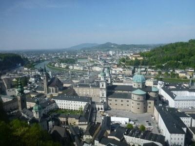 Backpacking in Austria: Taking Full Advantage of the Salzburg Card #visitsalzburg View from the top of Hohensalzburg Fortress,, Salzburg #visitsalzburg
