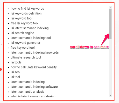 LSI Keywords 