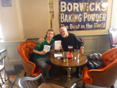Interview with 83 Year Old Blogger Ron Hands in Southbourne, Dorset, England: Author of ‘Growing Up With War’ Ron and I in the Brewhouse, Southbourne, England