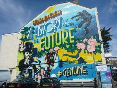 Interview with 83 Year Old Blogger Ron Hands in Southbourne, Dorset, England: Author of ‘Growing Up With War’ A wall mural in Bournemouth, Dorset, England