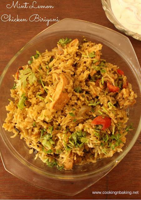 Mint Lemon Chicken Biriyani