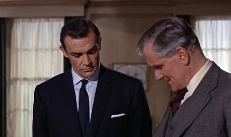 From Russia With Love – Bond’s Dark Navy Office Suit Note the lighter shade of navy in Bond's tie compared to the rest of his suit.