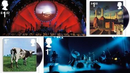 The Royal Mail issues Pink Floyd stamp set