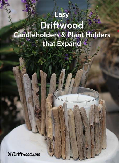 Driftwood Candleholder and plant holder
