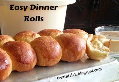 Easy Dinner Rolls Recipe @ treatntrick.blogspot.com