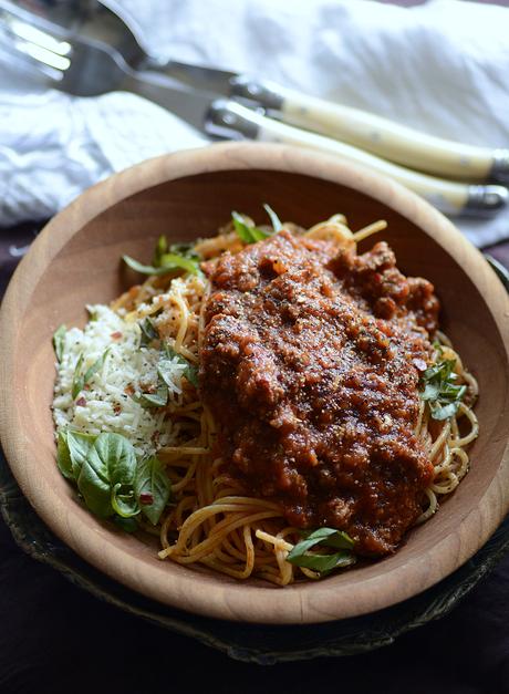 easy lamb bolognese