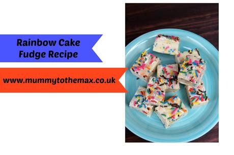 Rainbow Cake Fudge Recipe