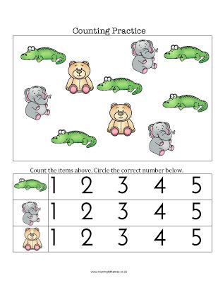 Zoo Counting Practice & Free Printable