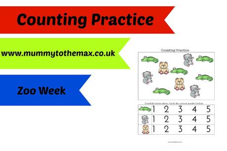 Zoo Counting Practice & Free Printable