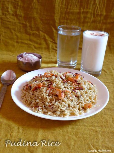 pudina-rice-recipe